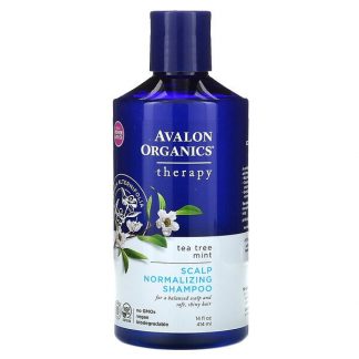 Avalon Organics, Scalp Normalizing Shampoo, Therapy, Tea Tree Mint, 14 fl oz (414 ml)
