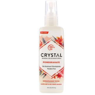 Crystal Body Deodorant, Mineral Deodorant Spray, Pomegranate, 4 fl oz (118 ml)