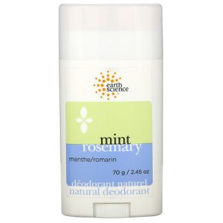 Earth Science, Natural Deodorant, Mint Rosemary, 2.45 oz (70 g)