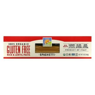 Bionaturae, 100% Organic Gluten Free Rice & Lentil Pasta, Spaghetti, 12 oz (340 g)