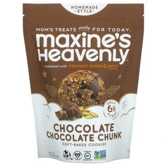 Maxine's Heavenly, Soft-Baked Cookies, Chocolate Chocolate Chunk, 7.2 oz (204 g)