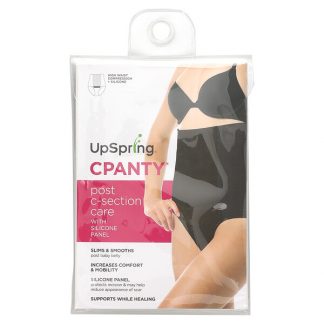 UpSpring, C-Panty, Post C-Section Care With Silicone Panel, Black, Size L/XL, 1 Count