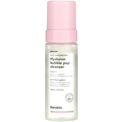 Hanskin, Real Complexion, Hyaluron Bubble Pop Cleanser, 5.07 fl oz (150 ml)