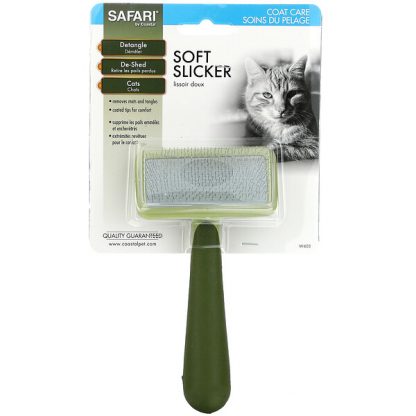 Safari, Soft Slicker Brush for Cats, 1 Slicker Brush