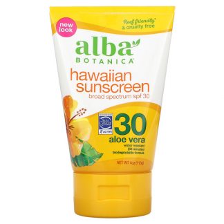 Alba Botanica, Hawaiian Sunscreen, SPF 30, 4 oz (113 g)