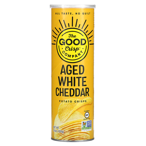 The Good Crisp Company, Potato Crisps, Aged White Cheddar, 5 The Good Crisp Company, Potato Crisps, Aged White Cheddar, 5.6 oz (160 g)