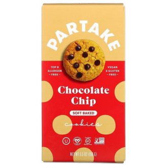 Partake, Soft Baked Cookies, Chocolate Chip, 5.5 oz (156 g)