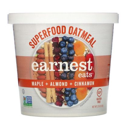 Earnest Eats, Superfood Oatmeal, Maple + Almond + Cinnamon, 2.35 oz (67 g)