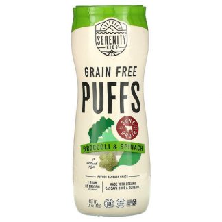 Serenity Kids, Grain Free Puffs, Broccoli & Spinach, 1.5 oz (43 g)
