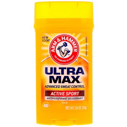 Arm & Hammer, UltraMax, Solid Antiperspirant Deodorant, for Men, Active Sport, 2.6 oz (73 g)