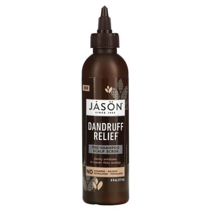 Jason Natural, Dandruff Relief, Pre-Shampoo Scalp Scrub, 6 fl oz (177 ml)