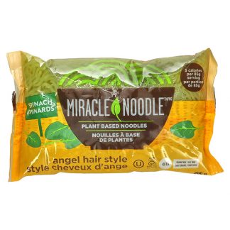 Miracle Noodle, Spinach, Angel Hair Style, 200 g