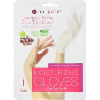 Nu-Pore, Moisturizing Gloves, Jojoba Oil & Aloe Vera Extract, 1 Pair