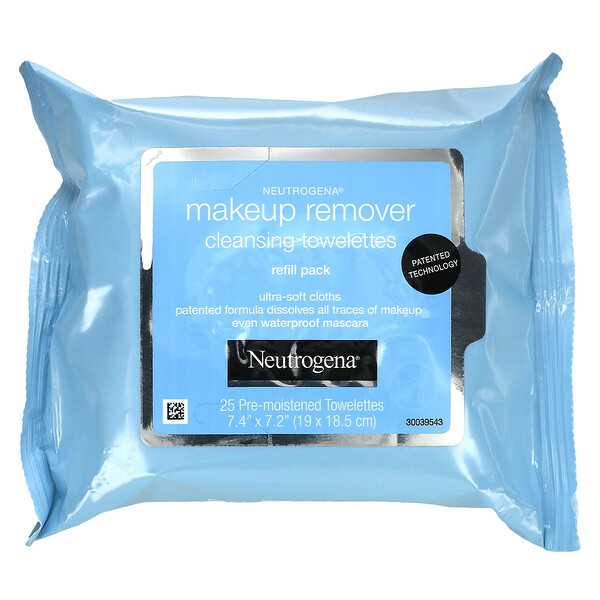 Neutrogena, Makeup Remover Cleansing Towelettes, 25 Pre-Moistened Towelettes